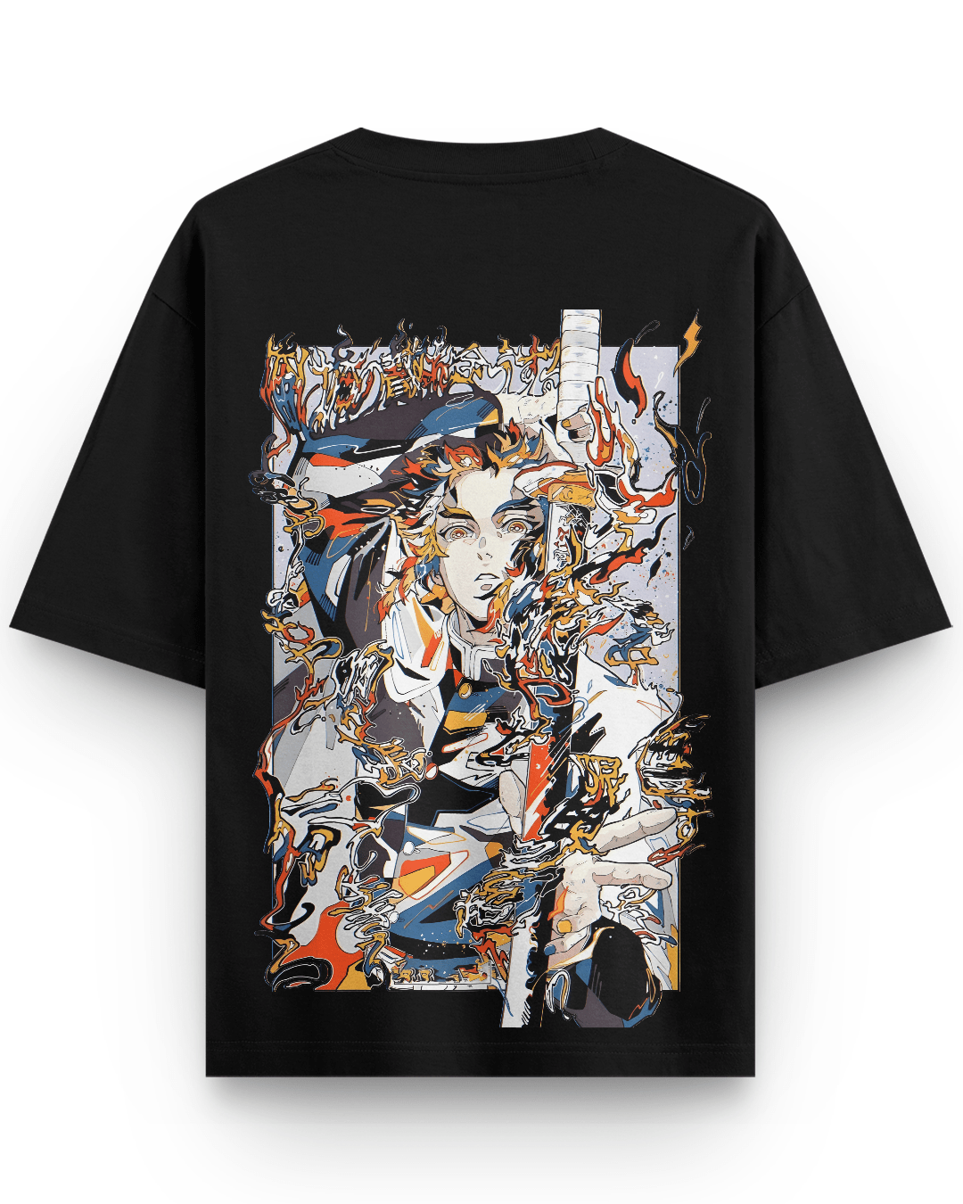 Art Style Rengoku Oversized Tshirt