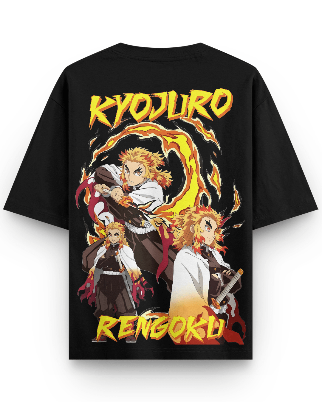 Flame Hashira Rengoku Demon Slayer Oversized Tshirt