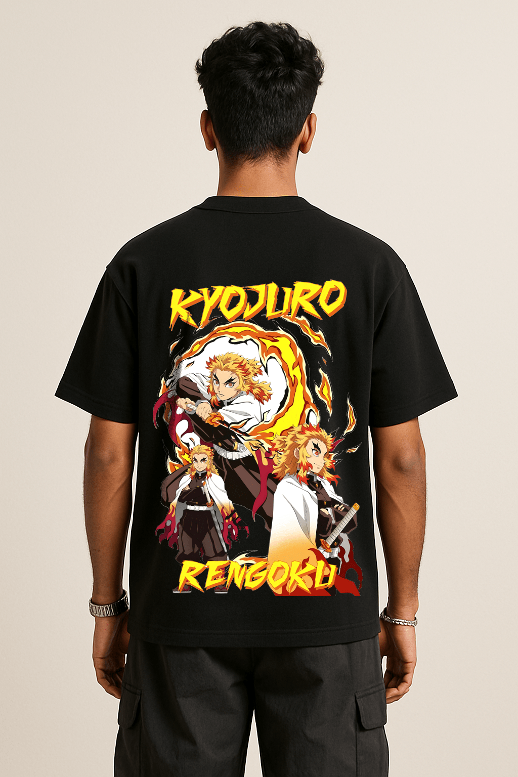 Flame Hashira Rengoku Demon Slayer Oversized Tshirt