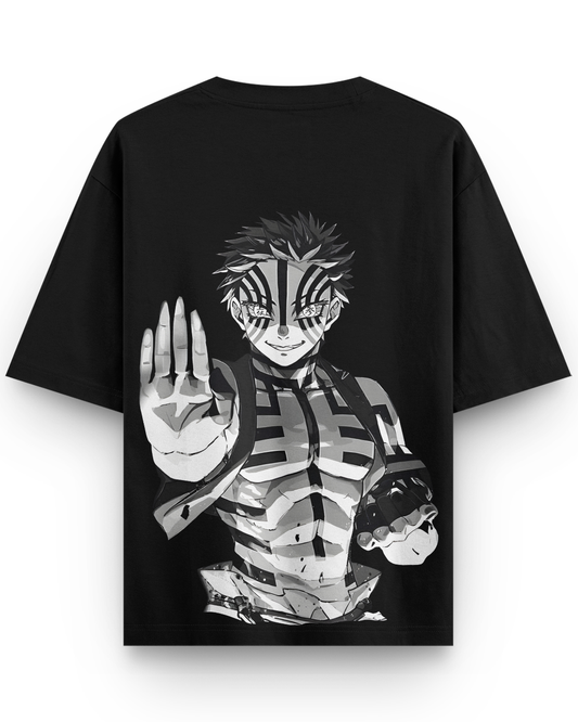 Akaza Demon Slayer Oversized Tshirt