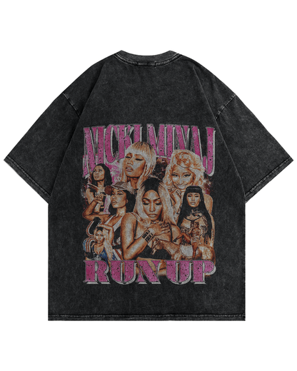 Nicki Minaj Vintage Oversized Tshirt Back Side