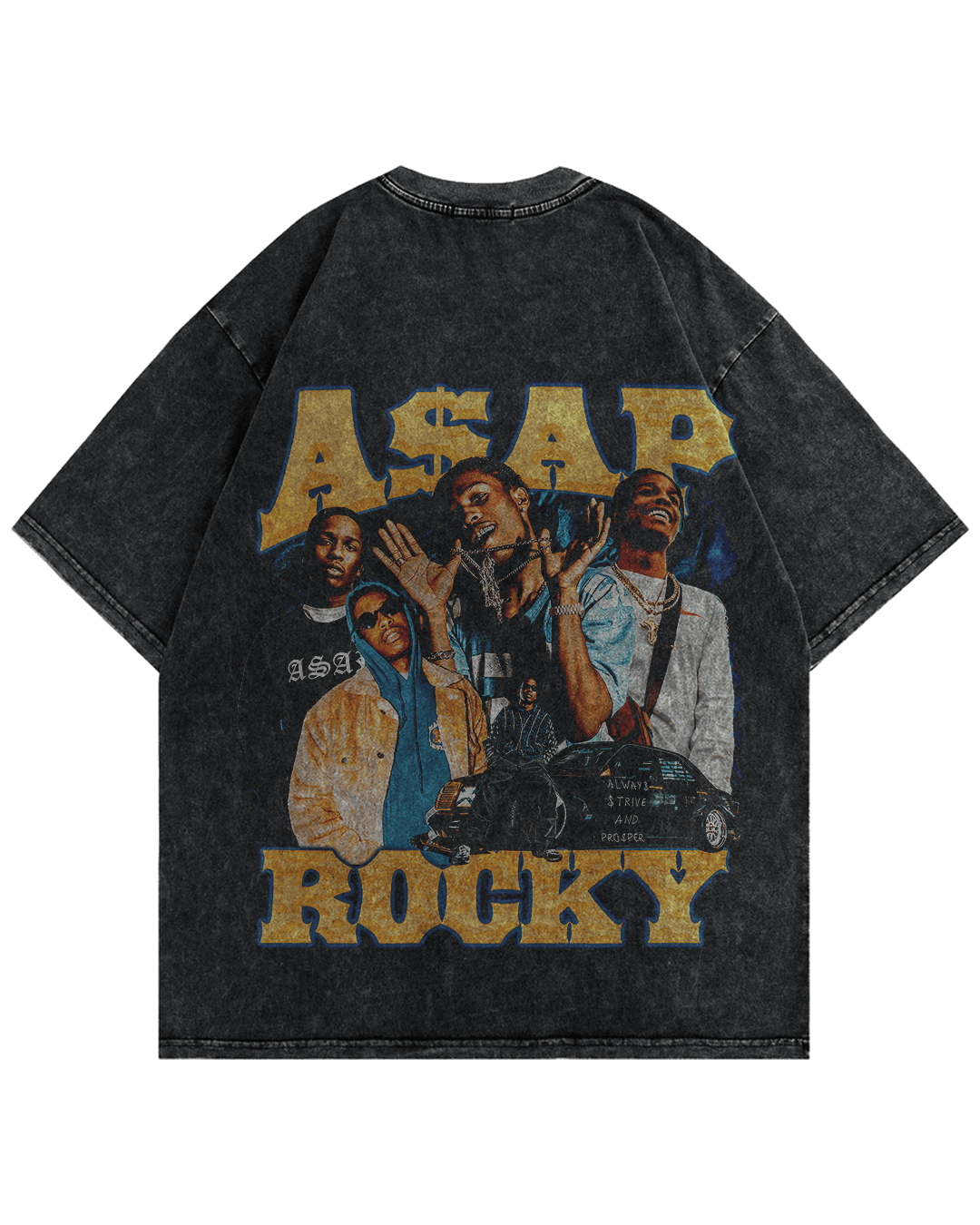 Asap Rocky Vintage Oversized Tshirt Back Side