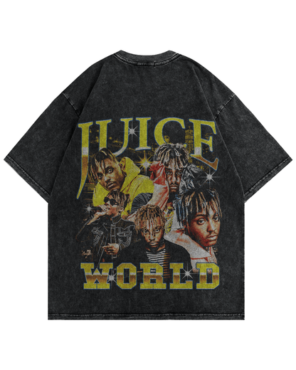 Juice Wrld Vintage Oversized Tshirt Back Side