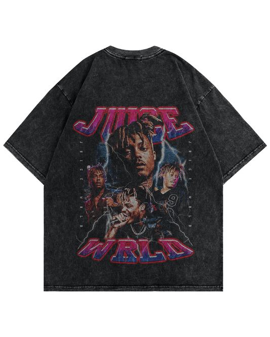 Juice Wrld Vintage Oversized Tshirt Back Side