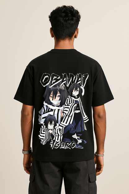 Serpant Hashira Iguro Demon Slayer Oversized Tshirt