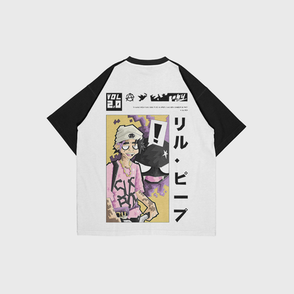 LIL PEEP OVERSIZED TSHIRT BLACK-WHITE