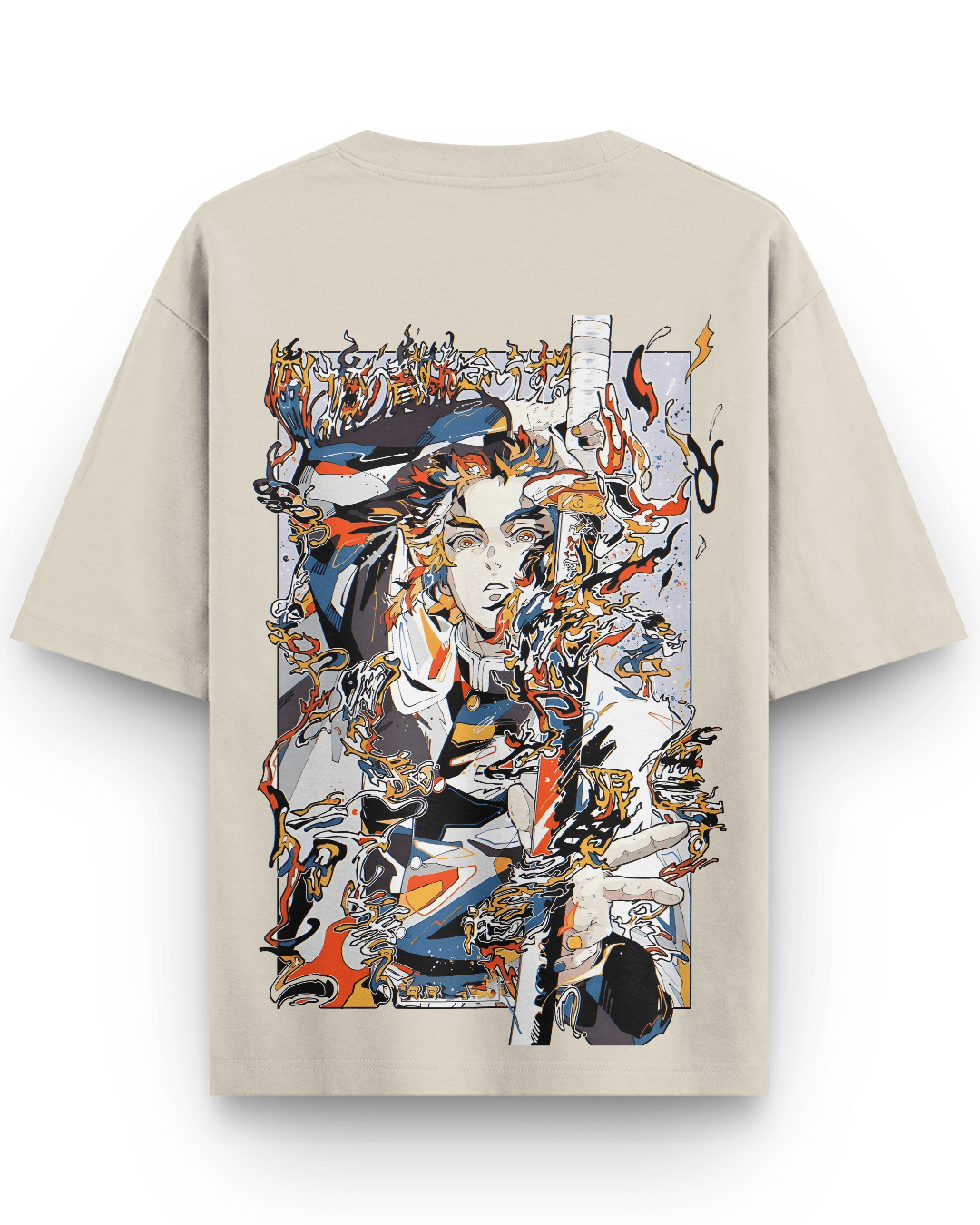 Art Style Rengoku Oversized Tshirt