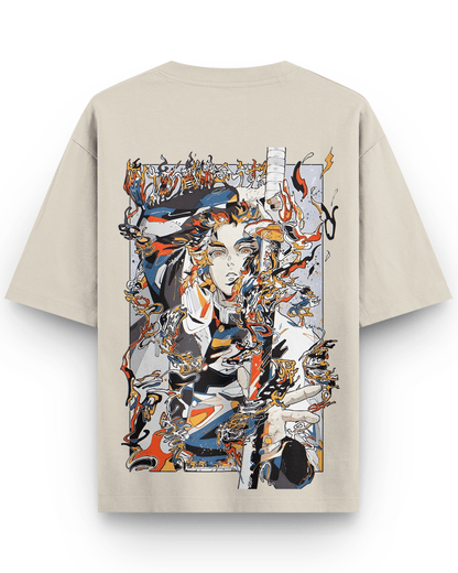 Art Style Rengoku Oversized Tshirt