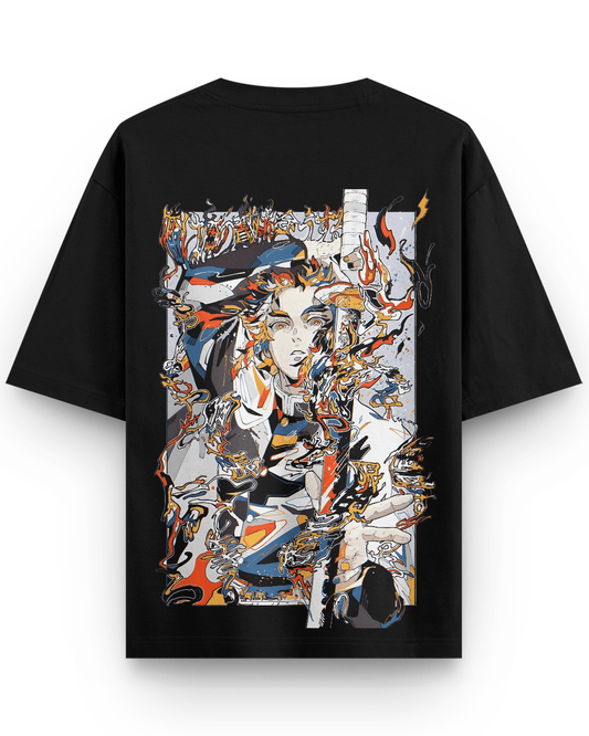 Art Style Rengoku Oversized Tshirt