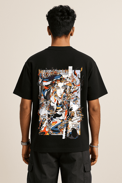 Art Style Rengoku Oversized Tshirt