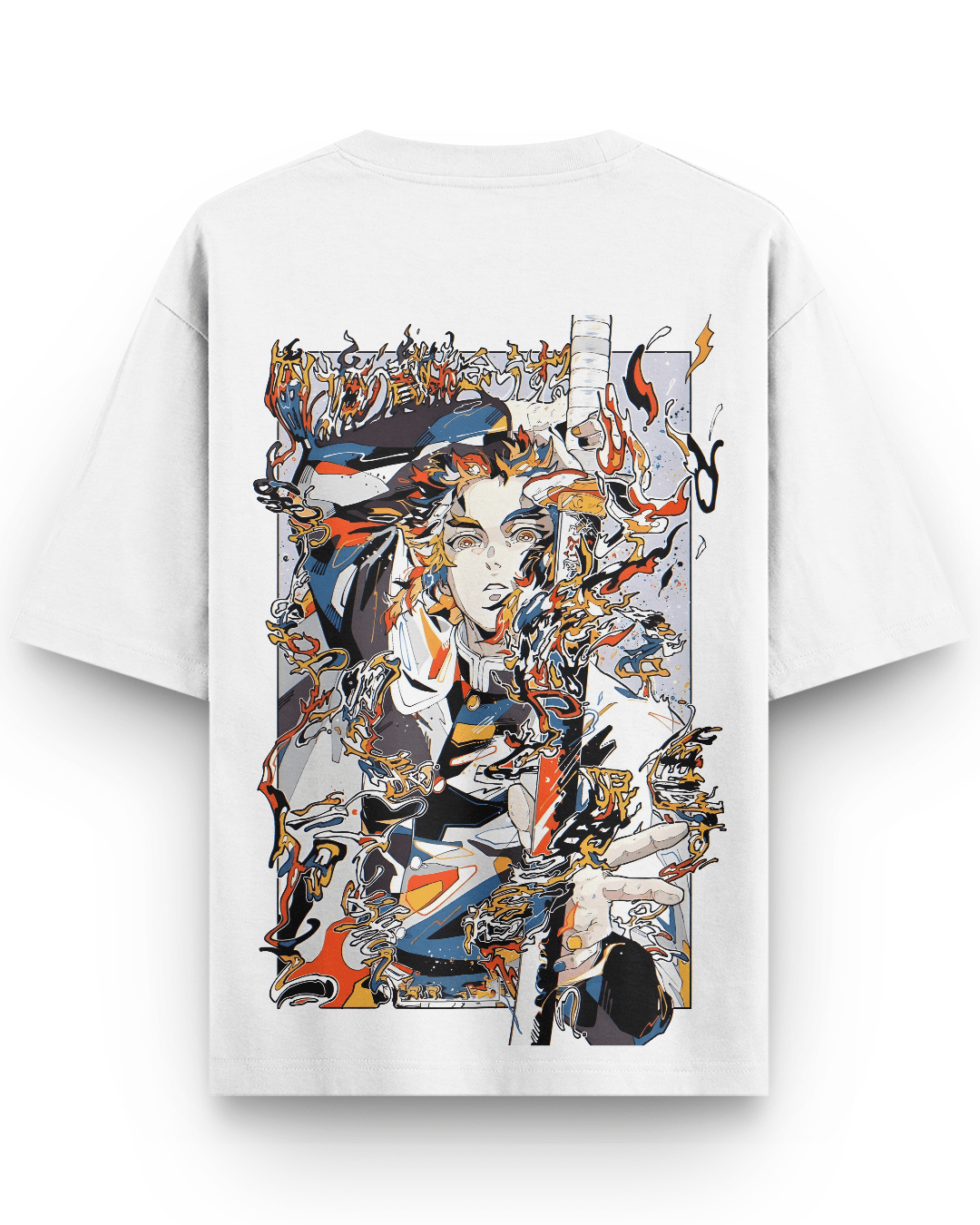Art Style Rengoku Oversized Tshirt