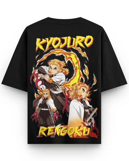 Flame Hashira Rengoku Demon Slayer Oversized Tshirt