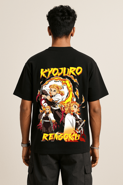 Flame Hashira Rengoku Demon Slayer Oversized Tshirt