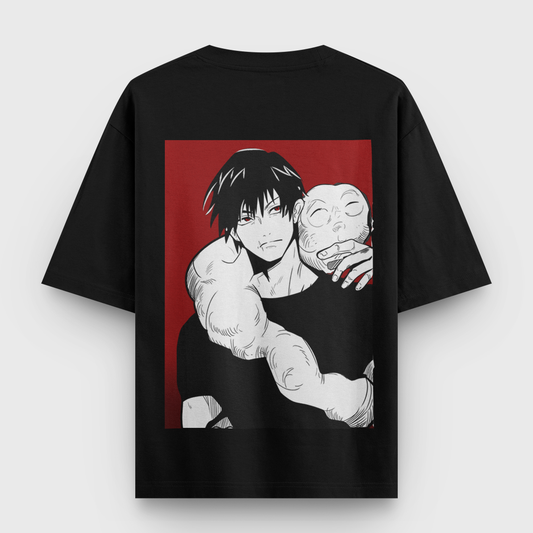 Toji Fushiguro Tshirt, Back Side, Color Black